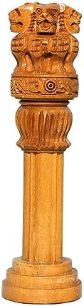 Wooden Ashoka Stambh Pillar 6 Inch 8 Pcs Pack