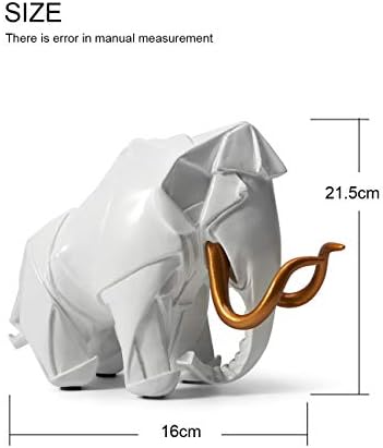 HAUCOZE Dinosaur Mammoth Statue White 83inch Decor