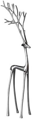 Creative Co-Op Reindeer Sculpture Gunmetal Finish