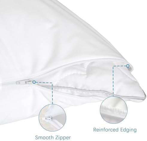 Biloban Body Pillow Protector 2 Pack Waterproof Zipper Cover