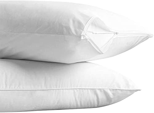 US Comfort Zone Terry Cotton Waterproof Pillow Protector Cover 20x56 Inch