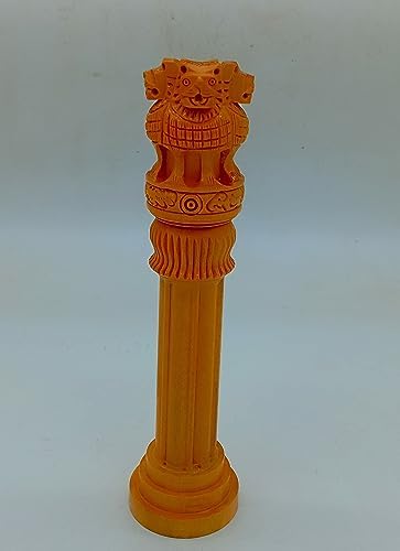 Wooden Ashoka Pillar 10 Inch Home Decor