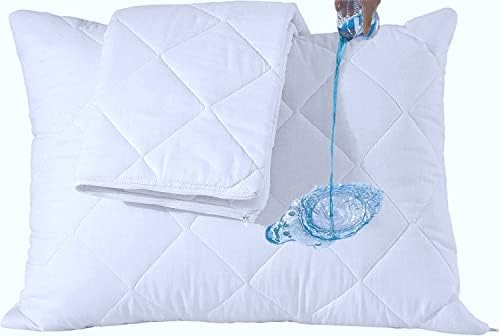 Ultra Soft Waterproof Pillow Protectors King Size Set of 2