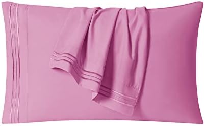 Clara Clark Luxury Soft 4 Piece Bed Sheet Set Full Light Pink