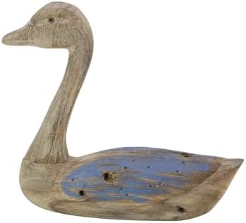 Deco 79 Coastal Wood Duck Statues Set of 2