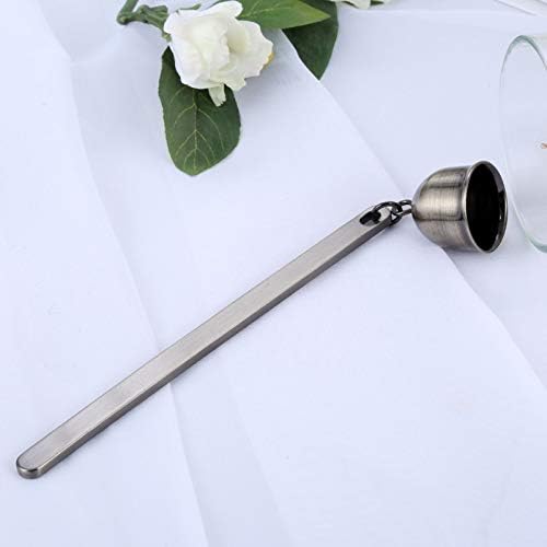 MUXSAM Candle Snuffer Bell-Shaped Stainless Steel Wick Extinguisher