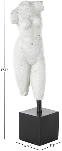 Deco 79 Polystone People Statue with Black Base 1