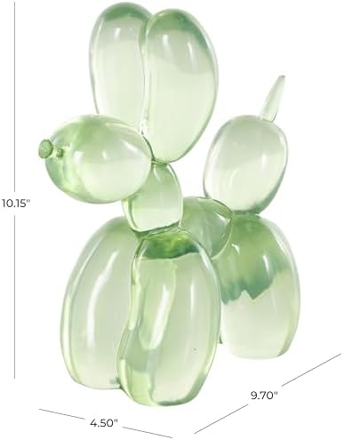 Deco 79 Resin Balloon Dog Sculpture Green