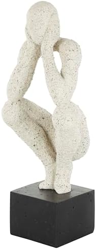 Deco 79 Polystone Crouching Person Statue