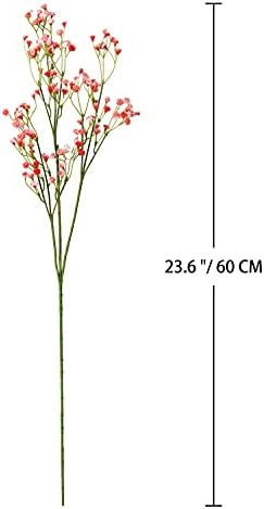 DILATATA 23 Inch Pink Artificial Babys Breath Flowers