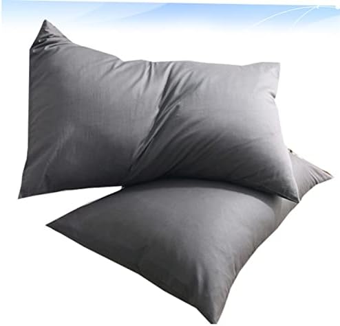 1 Pair Dark Grey Pure Cotton Pillowcases 1