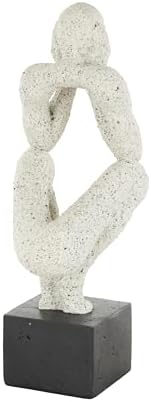 Deco 79 Polystone Crouching Person Statue