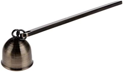 MUXSAM Candle Snuffer Bell-Shaped Stainless Steel Wick Extinguisher