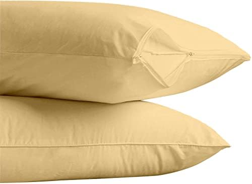 Ultra Soft Terry Cotton Pillow Protector with Zipper Closure