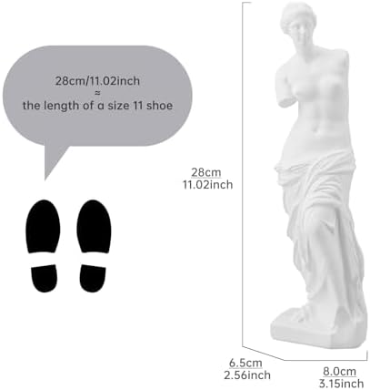 Venus de Milo Statue 11 Inches Greek Goddess Resin Sculpture