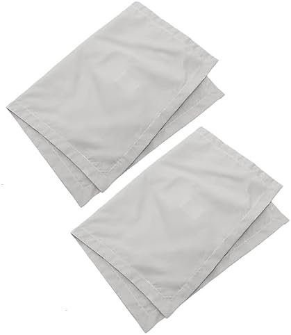 HEALLILY Grey 2Pcs Pillowcases for Hotel or Home
