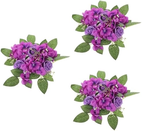 Garneck Floral Candle Wreath Ring for Pillars