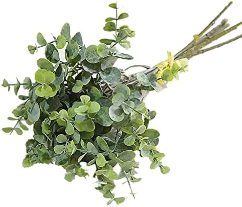 HYN 6 Pcs Plastic Eucalyptus Stems for Decor