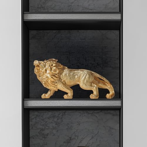MICDESBA 118 Inch Modern Gold Lion Statue Home Decor