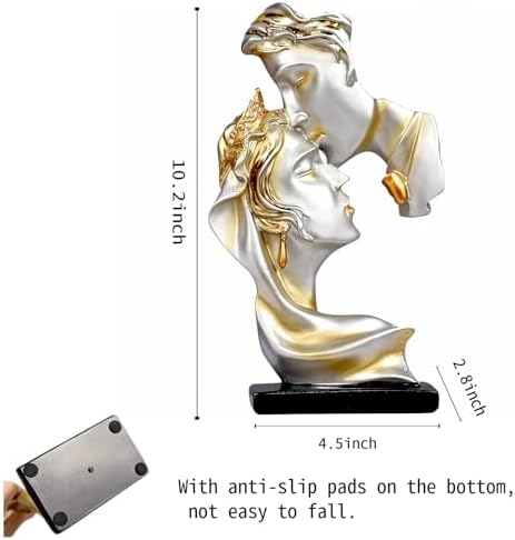 Kissing Lover Statue for Home Decor and Romantic Gifts