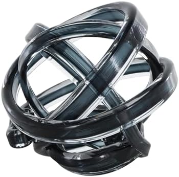 Deco 79 Dark Blue Glass Knot Sculpture