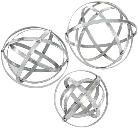 Deco 79 Modern Metal Sculpture Set of 3 6 8 10