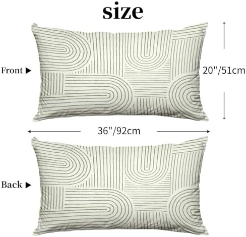 Abstract Pillow Protectors with Zipper - Set of 2