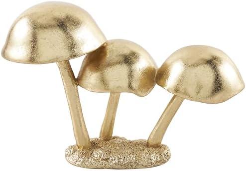 Deco 79 Gold Mushroom Decorative Sculpture