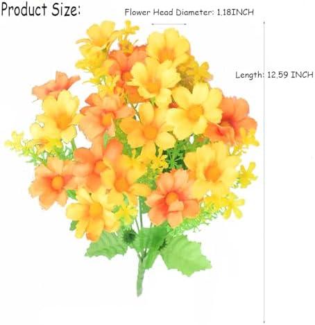 Artificial Daisy Flowers 6 Bundles for Home Decor