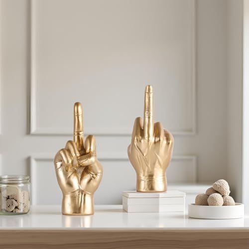 Classic Gold Gesture Sculpture for Home Decor