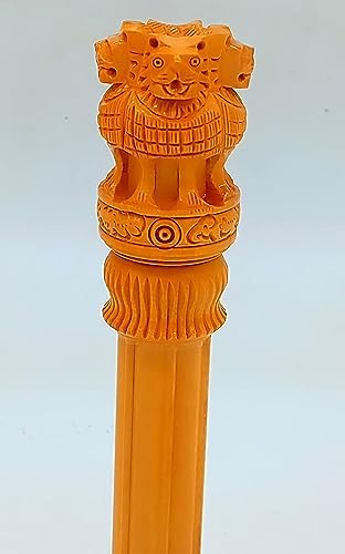 Wooden Ashoka Pillar 10 Inch Home Decor