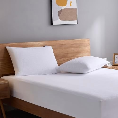 ProtectMySleep Cotton Terry Pillow Protectors - 2-Pack King Size 1