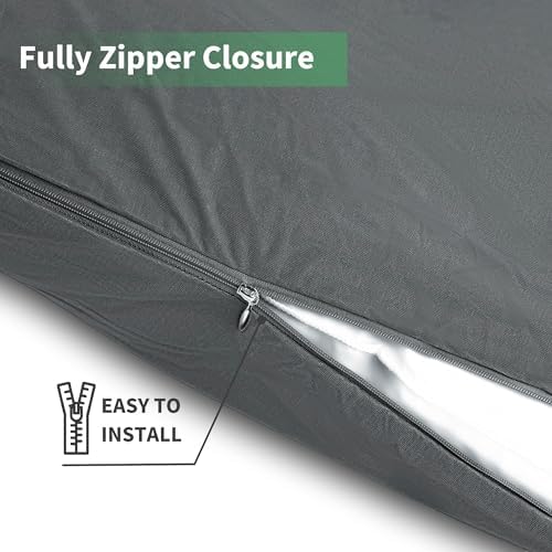 Safe and Sound Waterproof Pillow Protector 20x30 Inch 2 Pack Grey 1