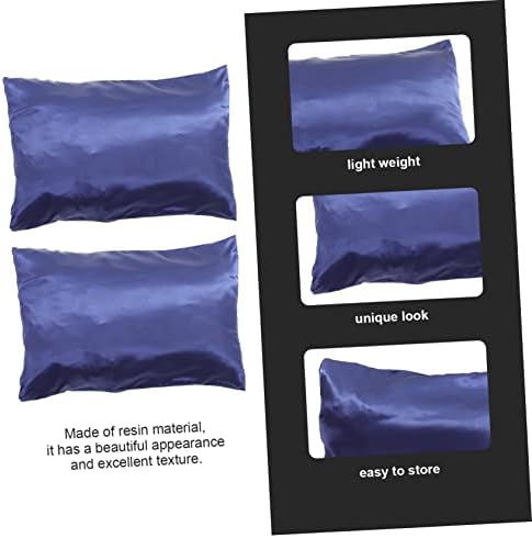 GLEAVI 2Pcs Silk Pillowcase Set for Bed