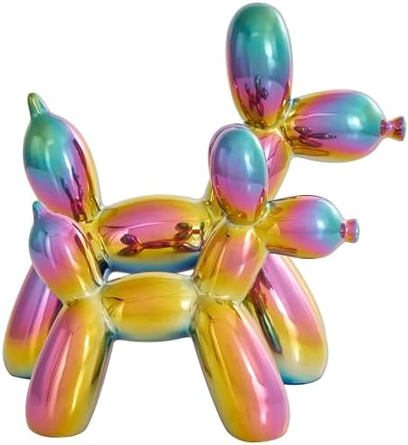 Deco 79 Ceramic Dog Balloon Sculpture Set of 2