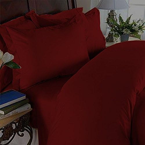 2pc King Pillowcases 20x40in Microfiber Burgundy