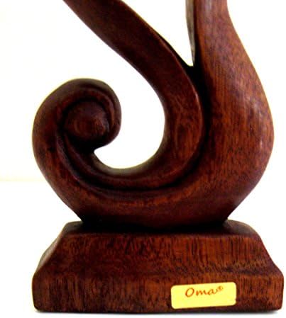 OMA Wooden Romantic Love Statue Eternal Kiss Home Decor