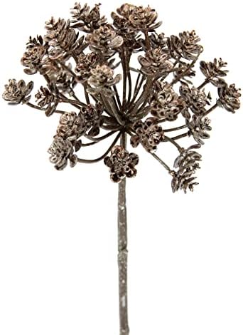 Flair Flower Metallic Dill Branch with Glitter
