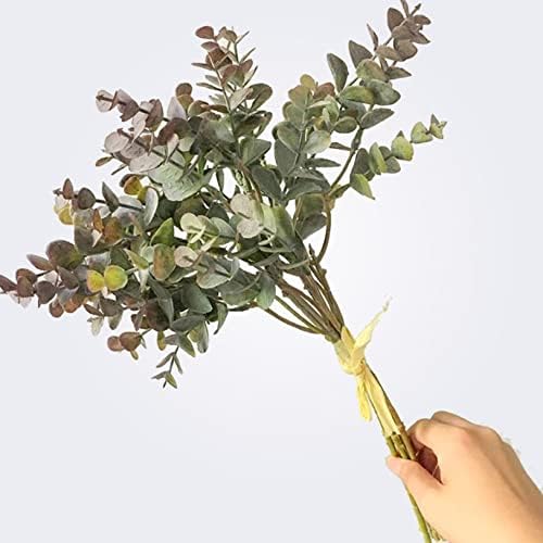 6 Pcs Plastic Eucalyptus Stems for Home Decor