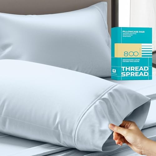 Thread Spread Queen Size Cotton Sateen Pillowcases