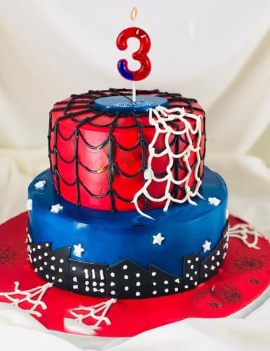 Gezan Spider Man Birthday Candles Number 3