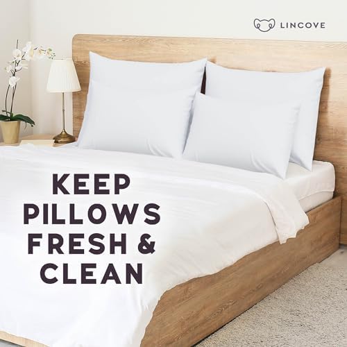 Lincove 100 Cotton Sateen Pillowcase - 20x26 Standard Size Includes 1 Pillowcase