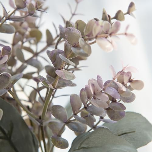 3PCS Artificial Eucalyptus Plants with Vase for Home Decor