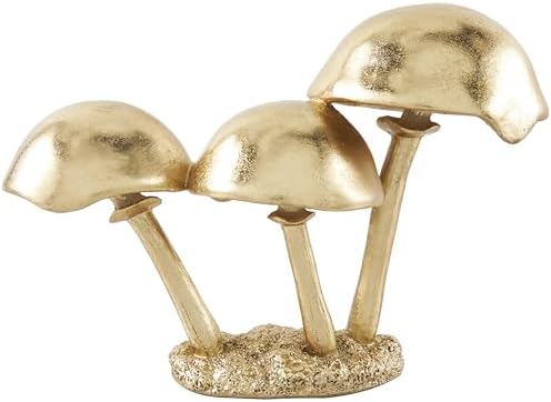 Deco 79 Gold Mushroom Decorative Sculpture