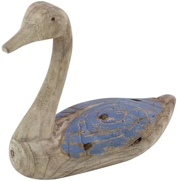 Deco 79 Coastal Wood Duck Statues Set of 2