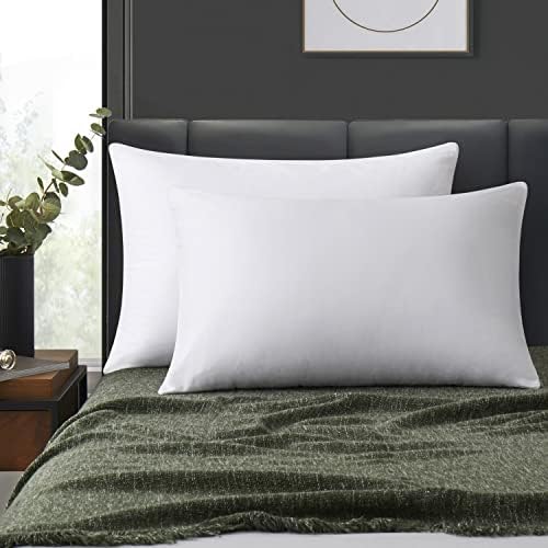 LOSAFEFE 100 Cotton Zippered Pillow Cases Set of 4