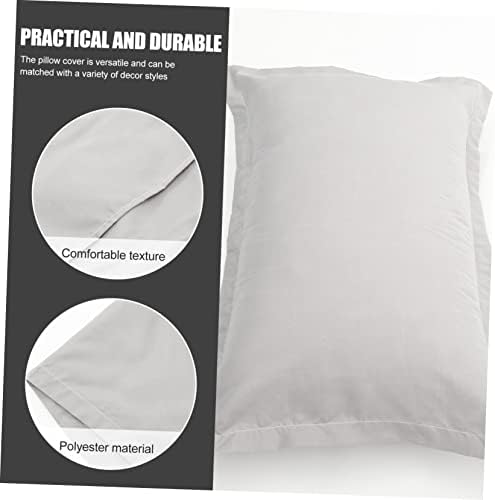 Alipis 2pcs Washable Microfiber Pillowcases for Bedroom and Hotel
