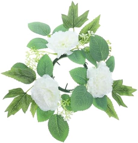 Alipis Pink Artificial Flower Garland Candle Holder