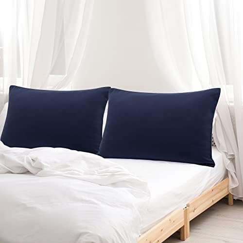 Uxcell Zipper Pillow Cases Soft 1800 Series Microfiber Navy
