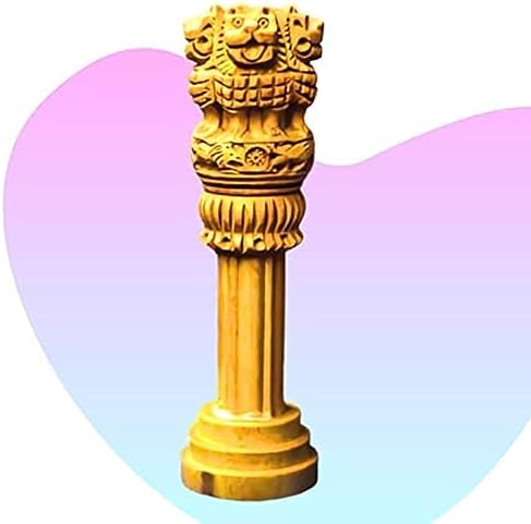 Wooden Ashoka Stambh Pillar 6 Inch 8 Pcs Pack